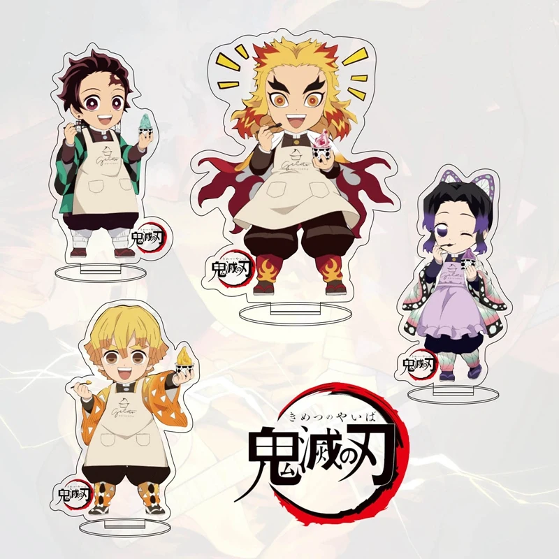 Demon Slayer: Kimetsu no Yaiba Kamado Tanjirou Inosuke фигурка на акриловой подставке коллекция