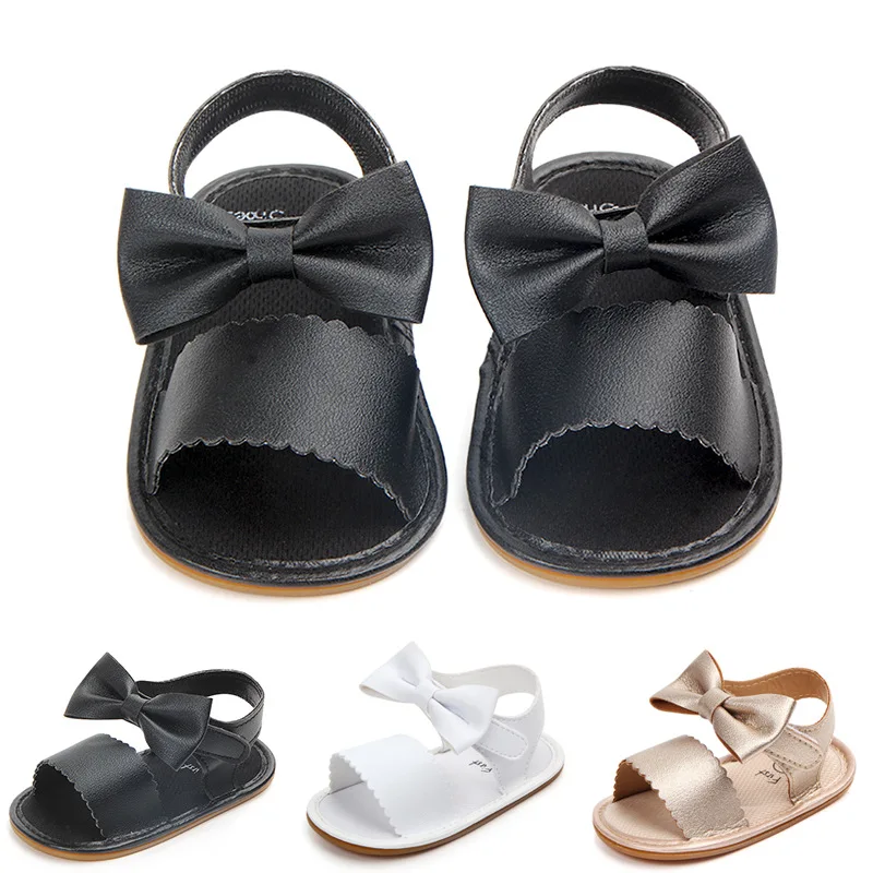 

2020 Summer Children Baby Kids Boys Girls Shoes Non-Slip Canvas Bowknot Toddlers Newborn Infantil Sandals