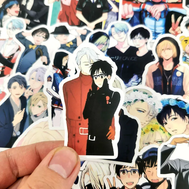 YURI!!! on ICE Anime Decor Stickers - 10/50pcs/lot for Tablets, Motorcycles, Suitcases, Laptops, Phones, Refrigerators and Skateboards image 6