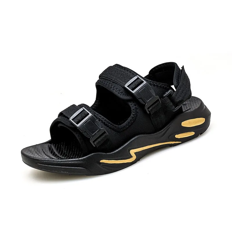 

Mens Beach Sandals 2021 Casual Summer Outdoor Trend Velcro Cool Male Sandals Student Buckle Male Sandals Footwear
