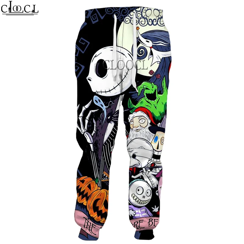 

HX Fashion The Nightmare Before Christmas Jack Skull Men Women Trousers 3D Print Hip Hop Hot Selling Casual Style Pants