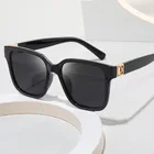 Солнцезащитные очки унисекс, Поляризационные солнечные аксессуары в стиле ретро, квадратной формы, роскошные брендовые дизайнерские, UV400