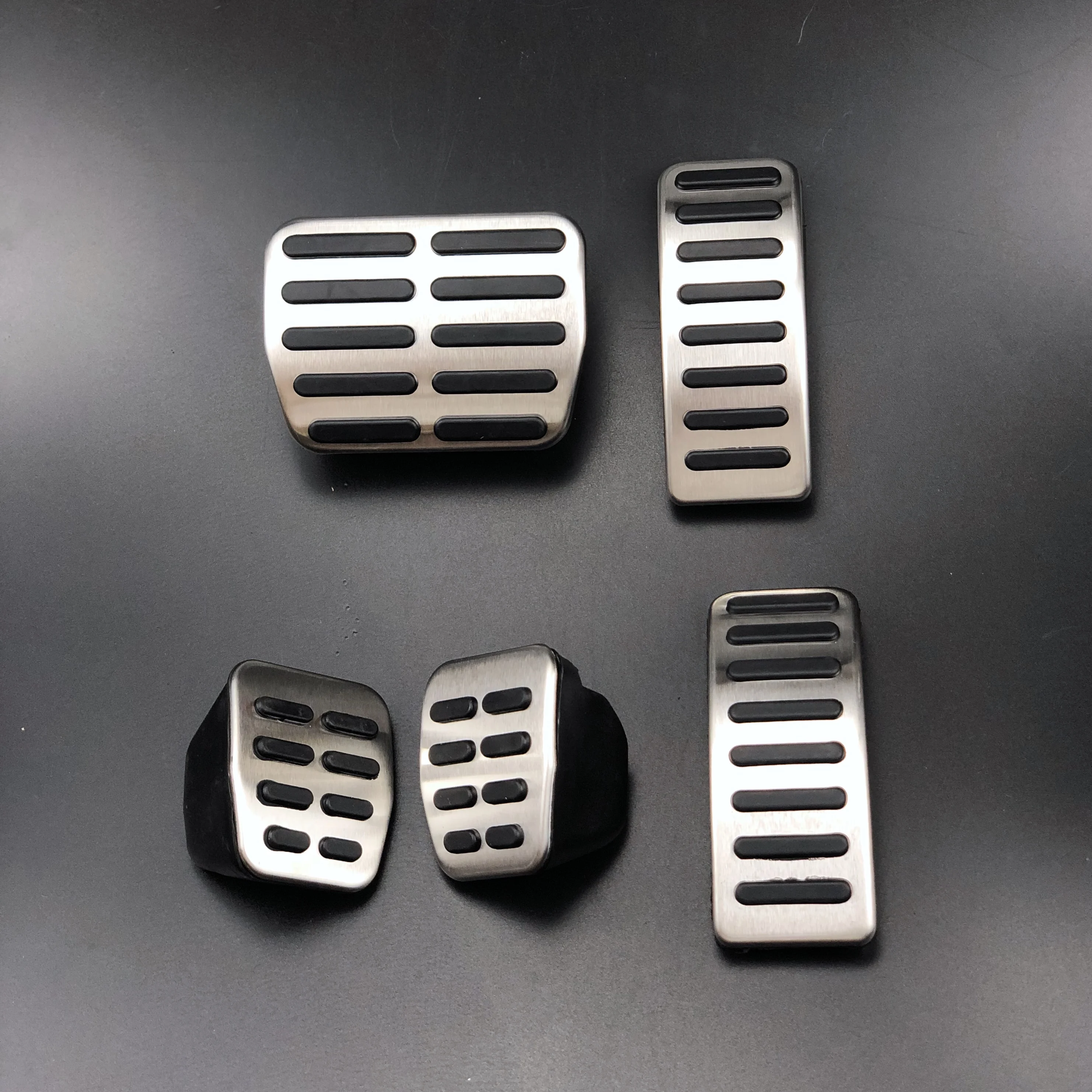 3 шт./компл. универсальные накладки на педали из нержавеющей стали для Volkswagen Polo Jetta