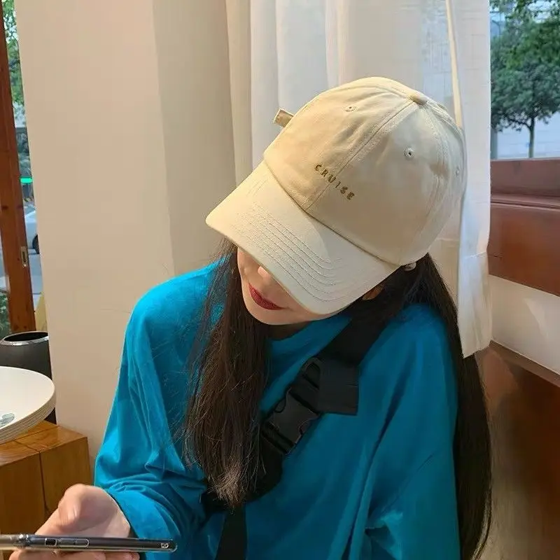 

Casual Ins Letter Cap Women's Japanese Net Red Soft Top Baseball Cap Fashion Korean Casual Versatile Face Cap Baseball Cap