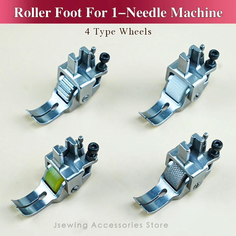 

Roller Presser Foot For 1-Needle Lockstitch Sewing Machine Accessories Pressure Feet With Wheel Spare Parts JUKI BROTHER SINGER