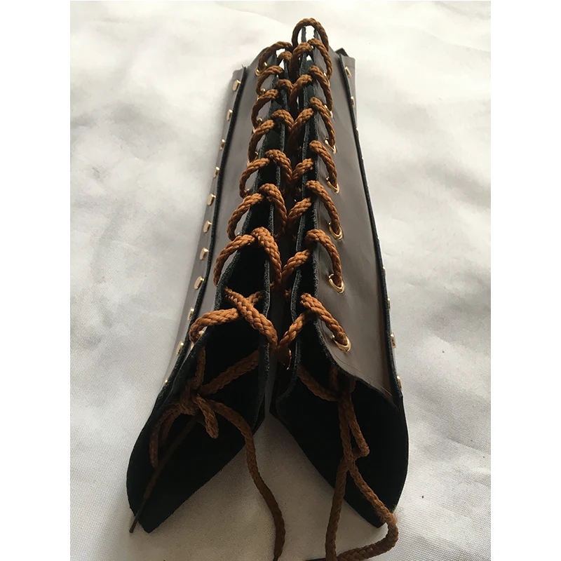 Для взрослых в средневековом стиле боевой воин Larp Рыцарь на запястье кожаная