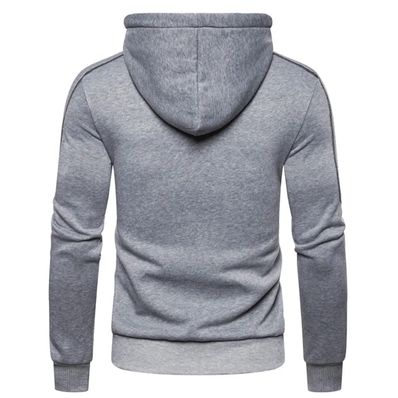 Повседневные мужские толстовки однотонный пуловер Мужская Уличная уличная