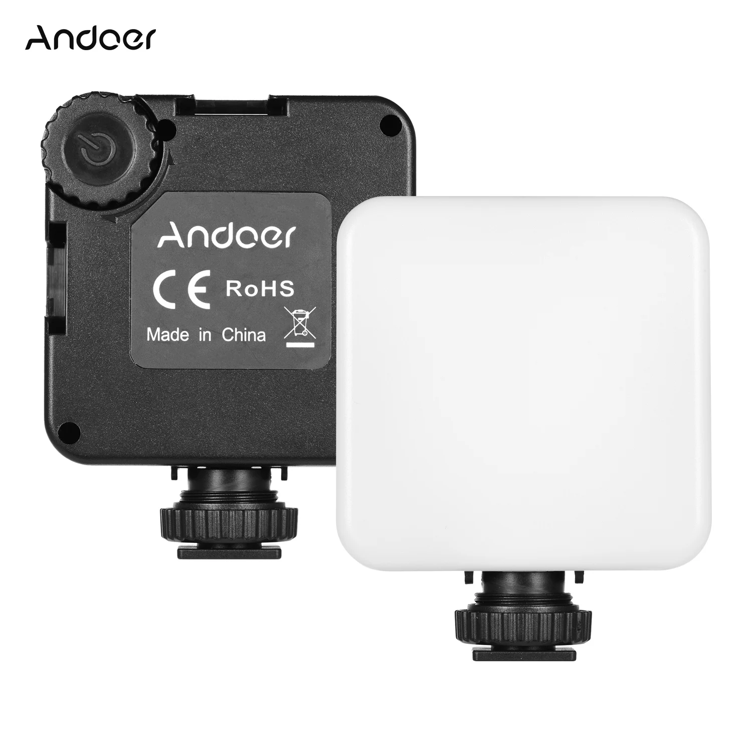 

Andoer KM-72A Mini Dimmable RGB LED Video Light lamp 6W Color Fill Light Built-in 2000mAh Battery with Tripod Cold Shoe Type-C