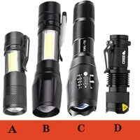 30000lm powerful led flashlights zoomable torch waterproof flashlight portable pocket flashlight camping hand light work light