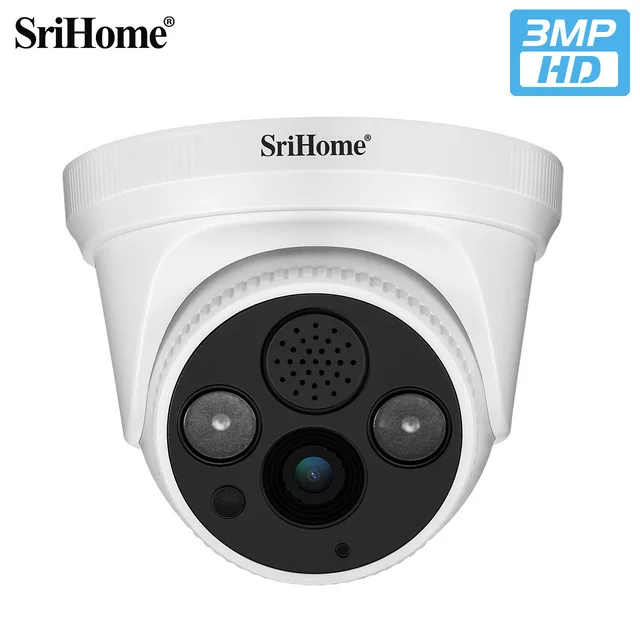 

Sricam SH030 3.0MP FHD Dome IP Camera H.265 Security CCTV Wireless Wifi Camera Two Way Audio Alarm Push ONVIF Video Surveillance