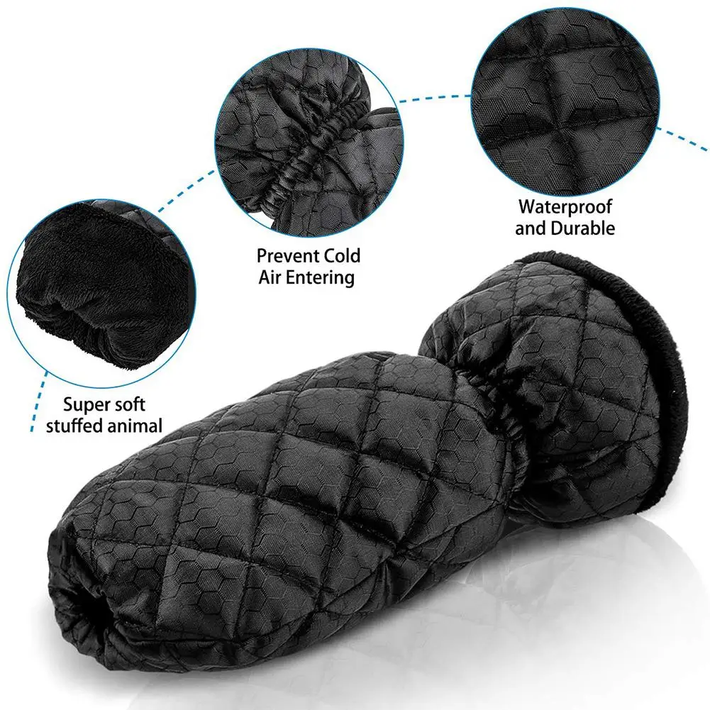 Автомобильный скребок для льда с теплыми перчатками лопата снега щетка