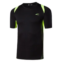 jeansian mens sport tee shirt tshirt t shirt running gym fitness workout football short sleve dry fit lsl601 black2