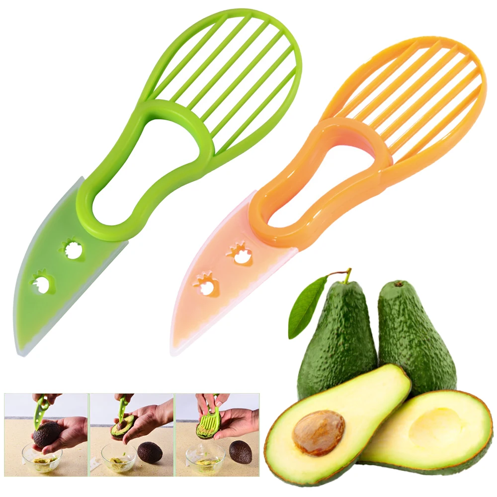 3 в 1 нож для резки авокадо каши масла фруктов кухонные инструменты овощей ши