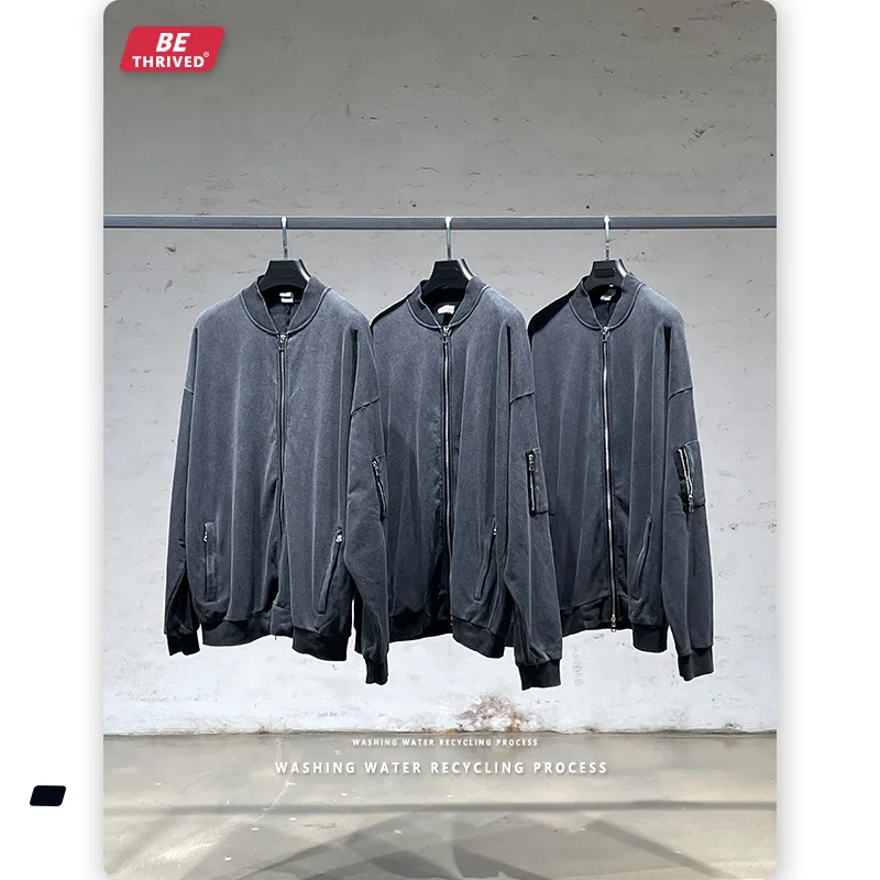 Мужская одежда | Новинка Осень 2021 двухсторонняя летная куртка на молнии Куртка