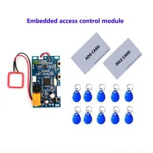 Встраиваемый модуль контроля доступа RFID EMID, домофон, контроль доступа, лифт-контроль с 2 материнскими картами, 10 брелоков em
