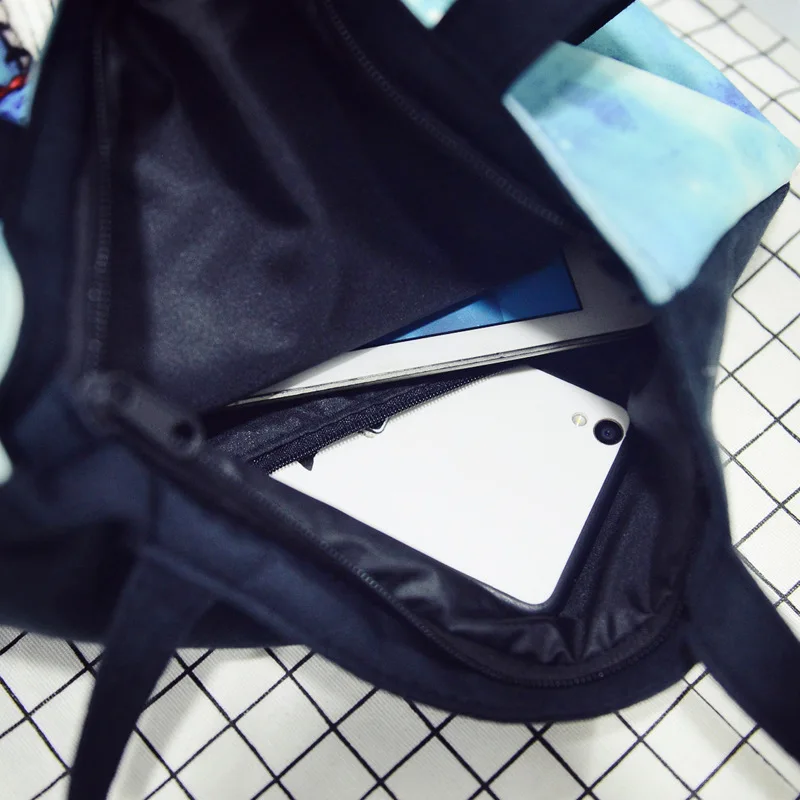 

Famous Designer Women Handbag High Quality Durable Canvas Shoulder Bag Fashion Cartoon Printing Girls School Bag Shopping Bag