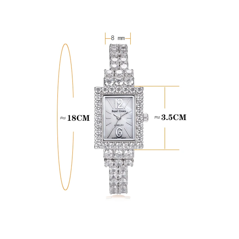 Quartz Women Wristwatch Luxury Rose Gold Platinum Color Waterproof Zircon Bracelet Ladies Watch Wife Mother Birthday Gift 3584 enlarge