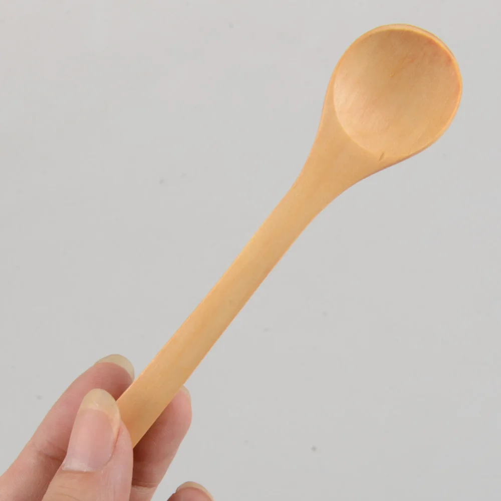 Ложка 6 шт./лот мини деревянная ложка кухонная чайная посуда для приправ кофейная