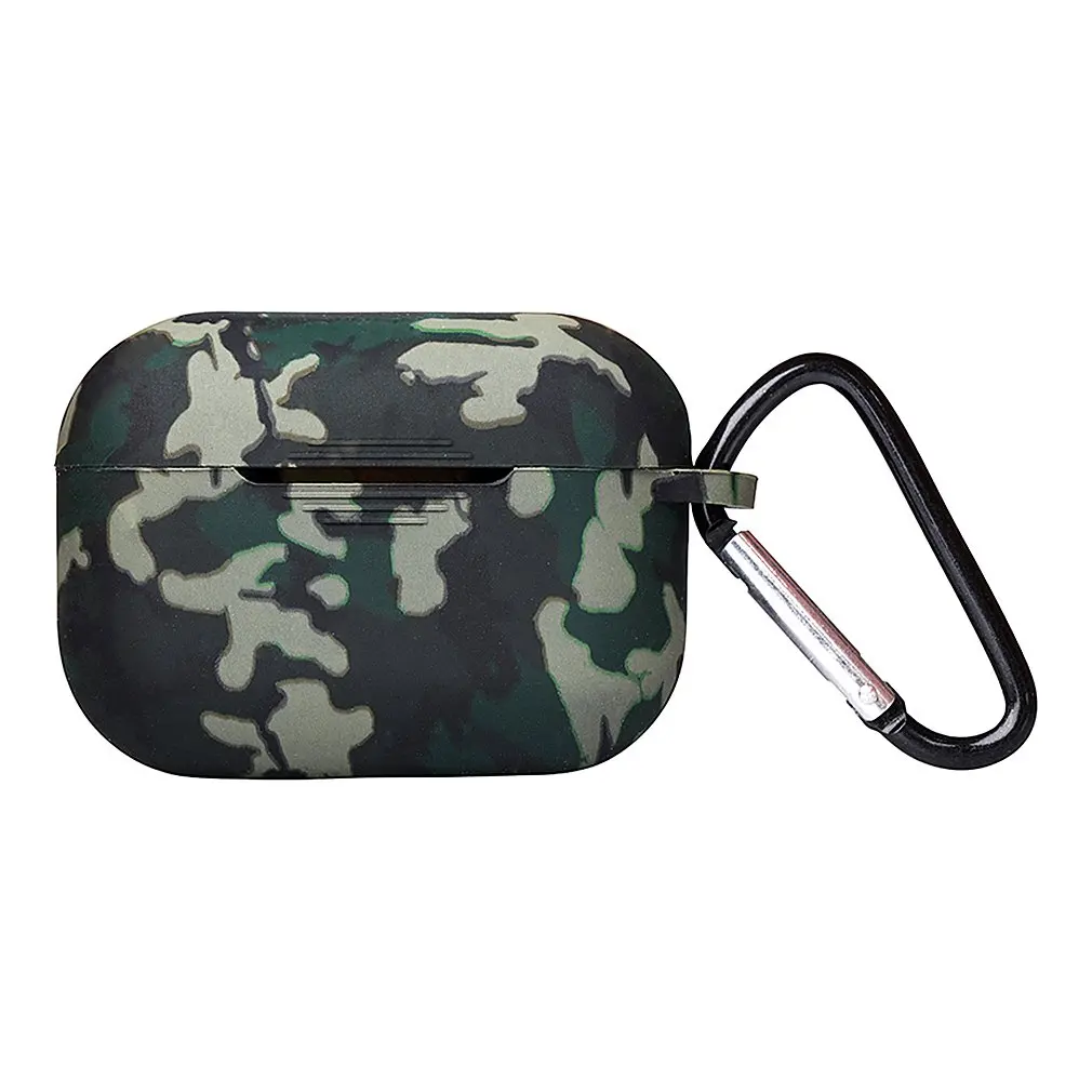 Беспроводной наушники чехол с карабином для AirPods Pro Чехол Защитная силиконовая