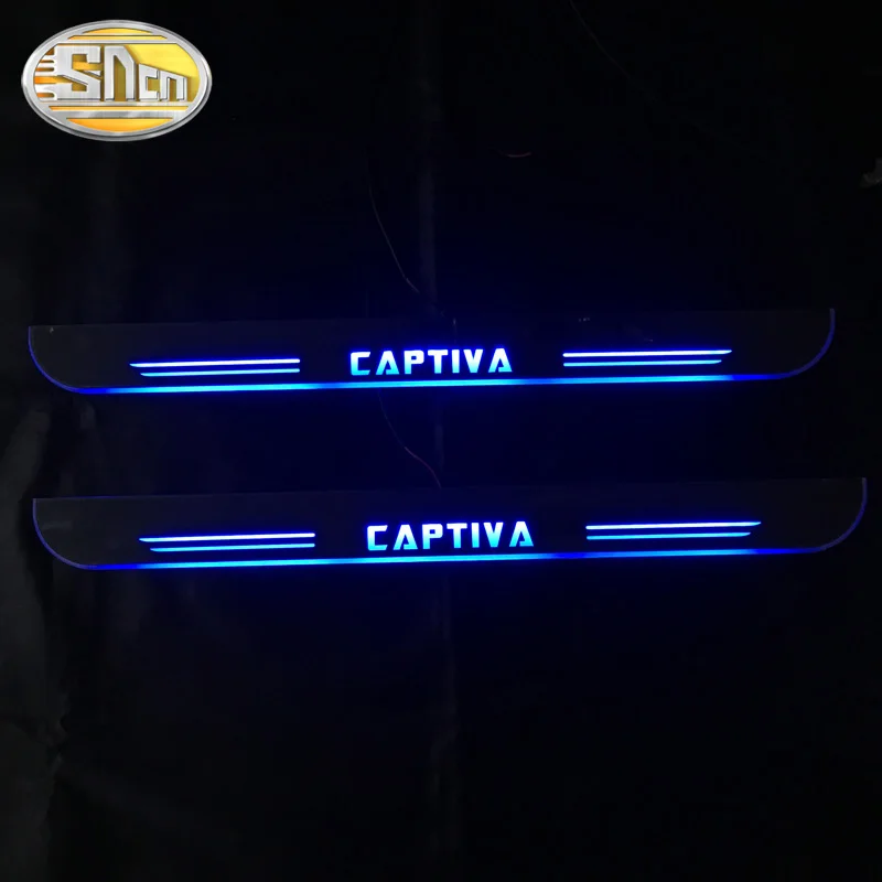 SNCN 4 шт. Автомобильный светодиодный дверной порог для Chevrolet Captiva 2011 2018
