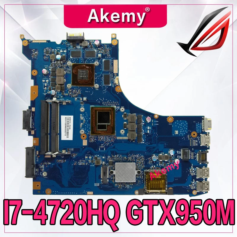 Akemy GL552JX GTX950M с I7 4720HQ Процессор материнская плата REV2.0 для Asus GL552J GL552X Материнская