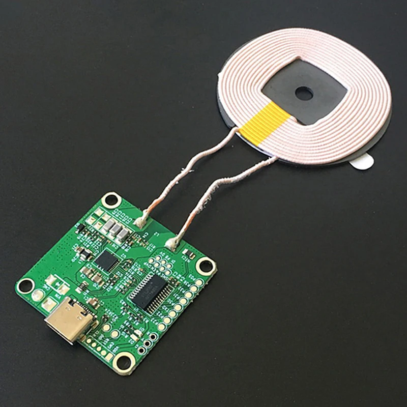 20w high power 5v 13 5v fast charging wireless charger transmitter module type c usb coil qi universal for phone battery free global shipping