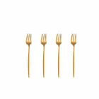 4 шт. Нержавеющаясталь милые Фруктовый чай Кофе вилки фруктов десертных вилок для конфет и чая вилки посуда для напитков Кухня вечерние поставки