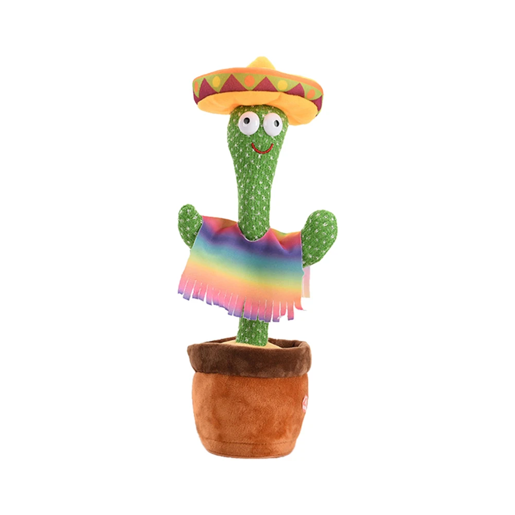 

Plush Dancing Cactus Electric Singing Twisting Cactus Music Song Recording Speak Toy Children Childhood Education Table Decor