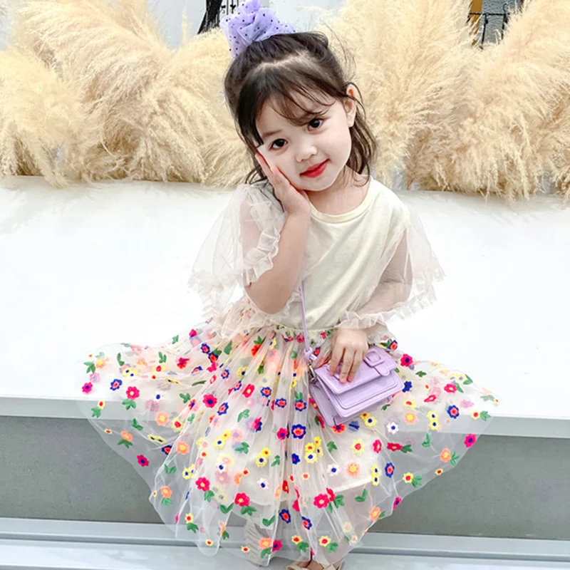 HE Hello Enjoy/Новые летние детские платья модные для маленьких девочек Детские