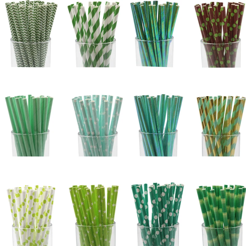 25 шт бумажные соломки для дней рождения Свадебные украшения взрослых детей