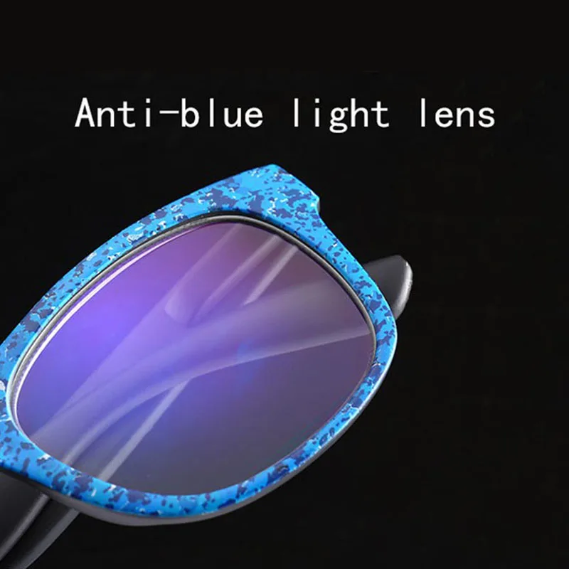Новые женские синие очки для чтения модные мужские против излучения и усталости