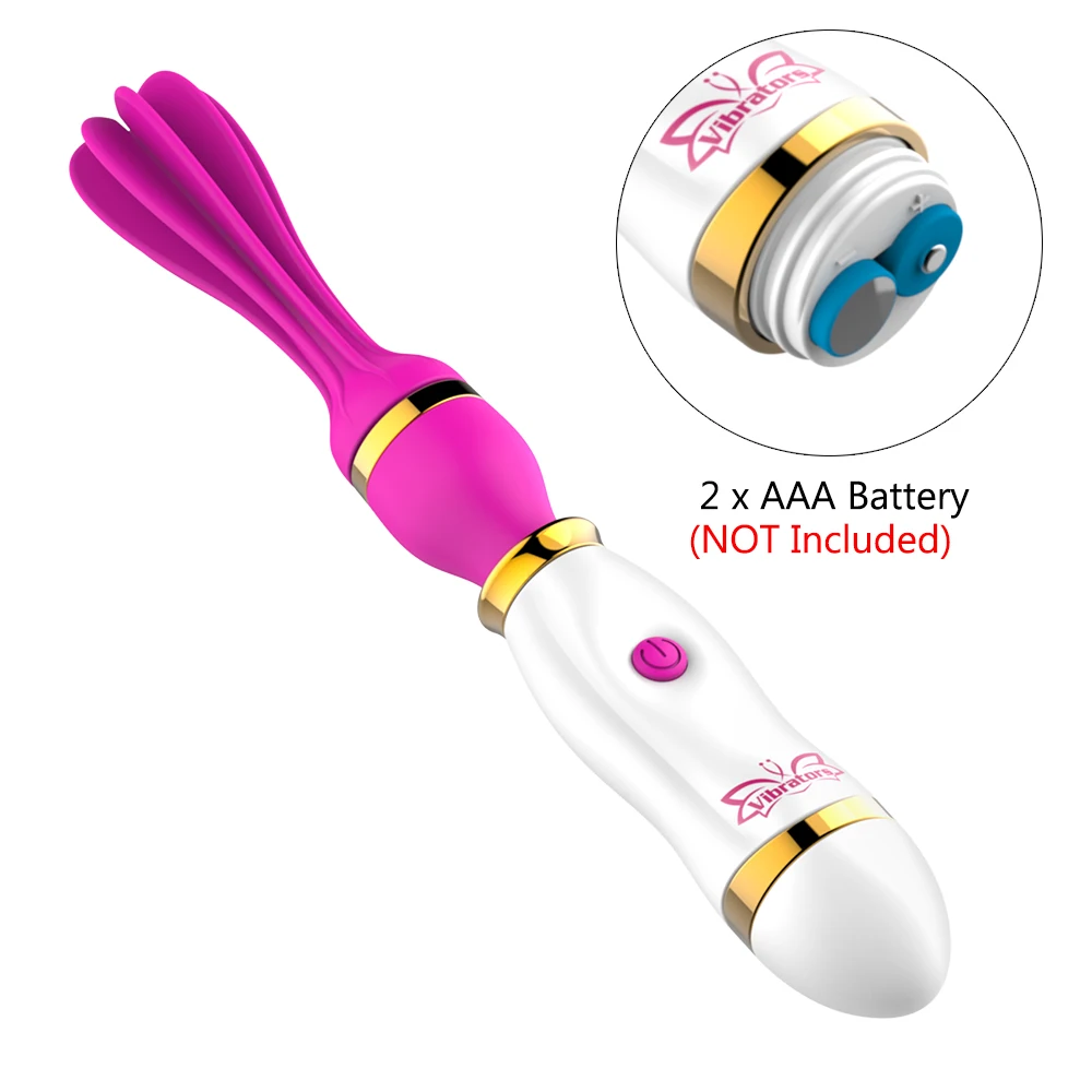Вибратор с вращением на 360 градусов лизание языка AV Stick секс игрушки для женщин