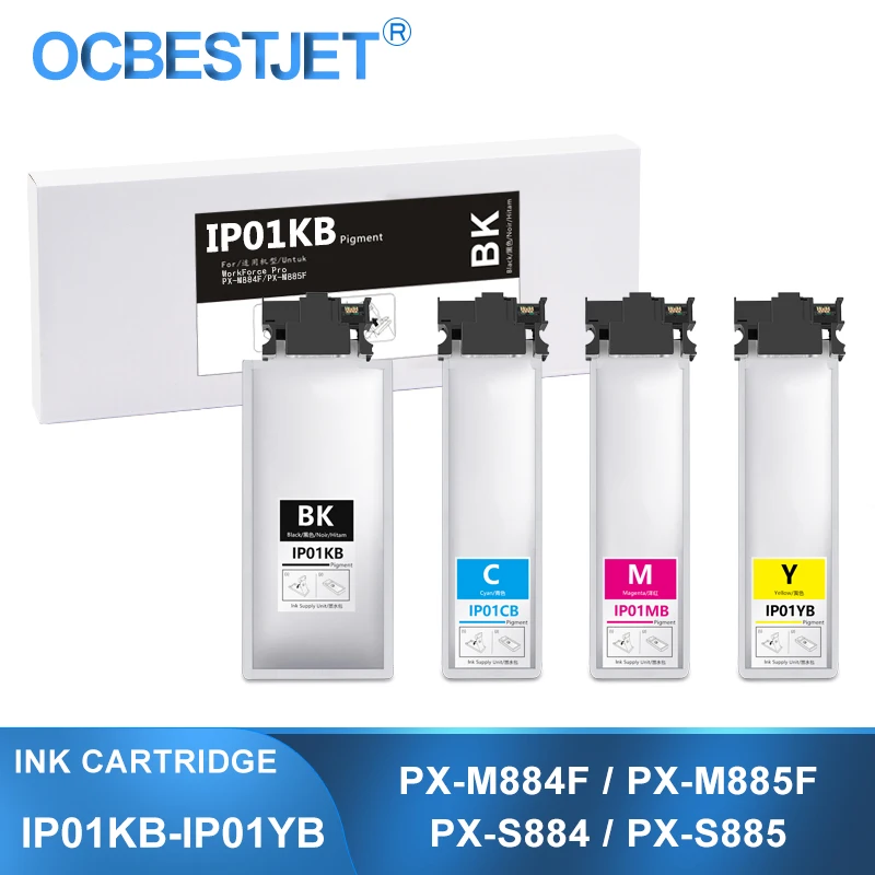 

IP01KB IP01CB IP01MB IP01YB Ink Cartridge With Pigment Ink For Epson PX-M884F PX-M885F PX-S884 PX-S885 PX-S884C0 PX-S885R1