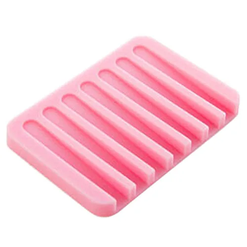 pink soap holder Силиконовый держатель для мыла - Цвет: pink soap holder