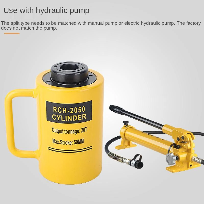 RCH-20T Hollow Hydraulic Jack Cylinder Electric Split 100MM | Инструменты