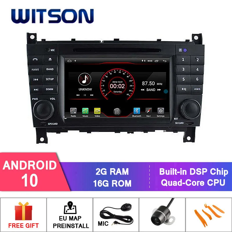 Автомобильный DVD плеер WITSON на базе Android 10 0 для модели C класса CLC W203 G Class W467 E + стерео