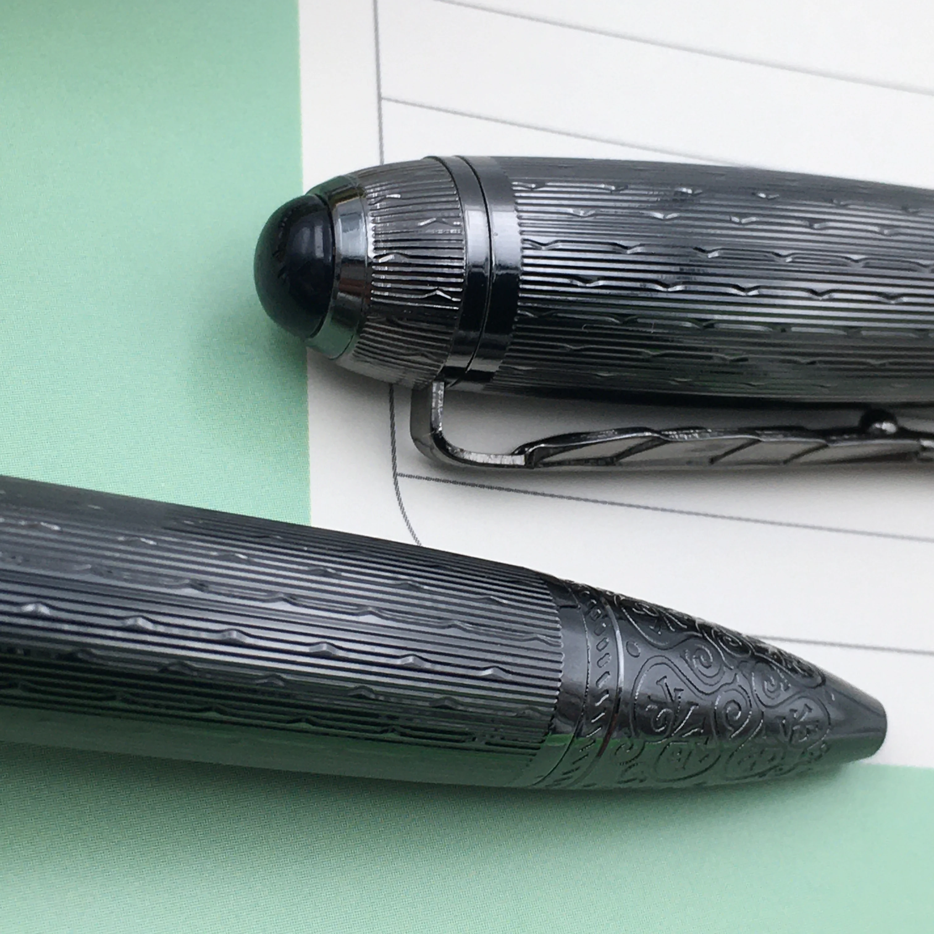 

New monte Metal ballpoint twist system with leaf clip design mb stylo luxury pen