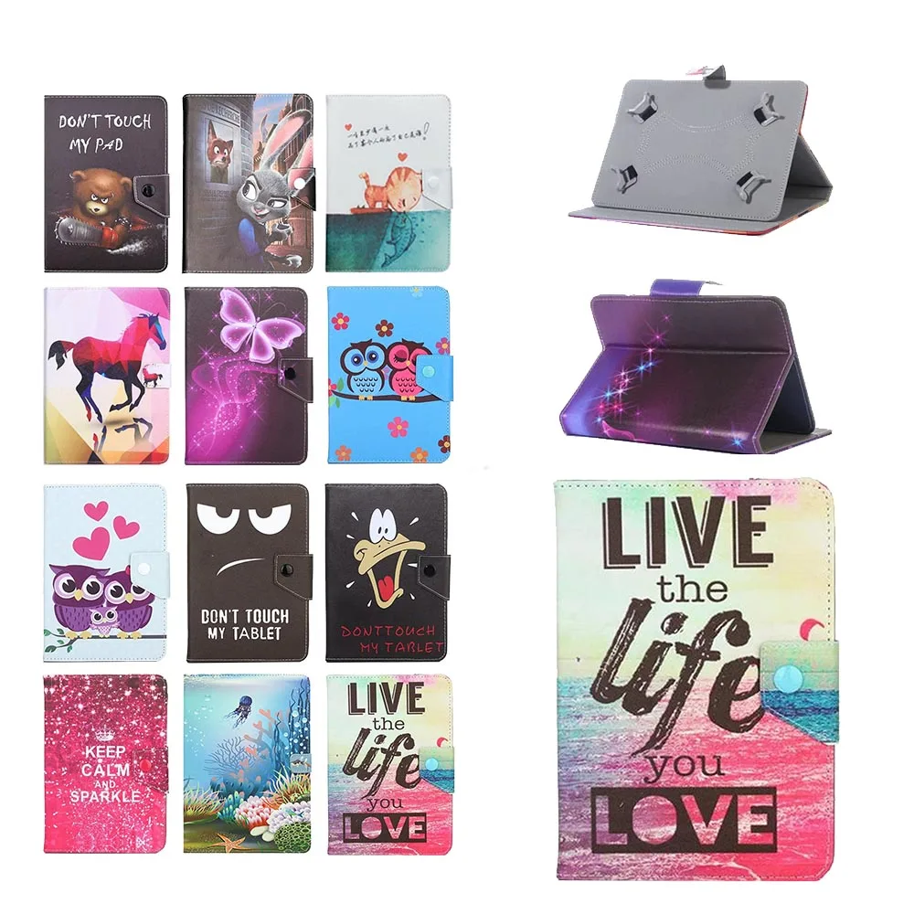 Printed Cartoon 10.1 inch Tablet UNIVERSAL Cover For DEXP Ursus M210 N210 N310 P510 L110 M110 P310 S110 Z310 TS110 Case