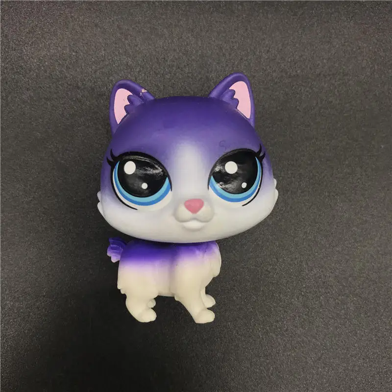 LPS фигурка игрушки фигурка животного игрушка котенок пони пуп мультфильм фильм Животное действие мини игрушка Коллекция Редкие Гламурные детские игрушки подарок - Цвет: Черный