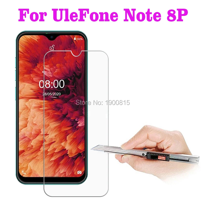 

10pcs for ulefone note 8p tempered glass 9h guard protective film explosion-proof screen protector for ulefone note 8p shield