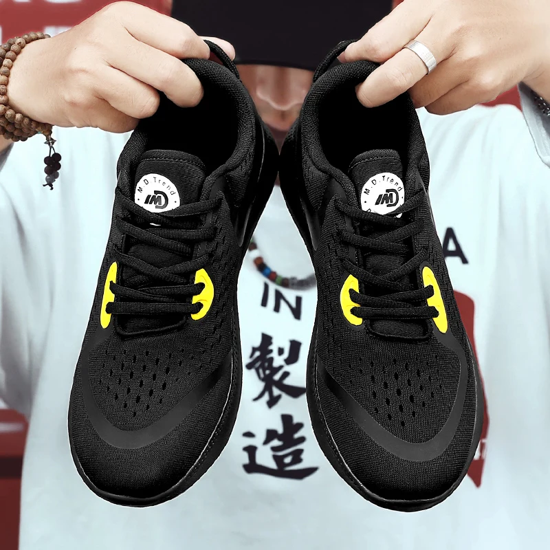 

New Summer Running Shoes Breathable Fashion Sneakers Men Outdoor Fly Line Particle Damping Sport Trainers Light Nonslip Sneakers