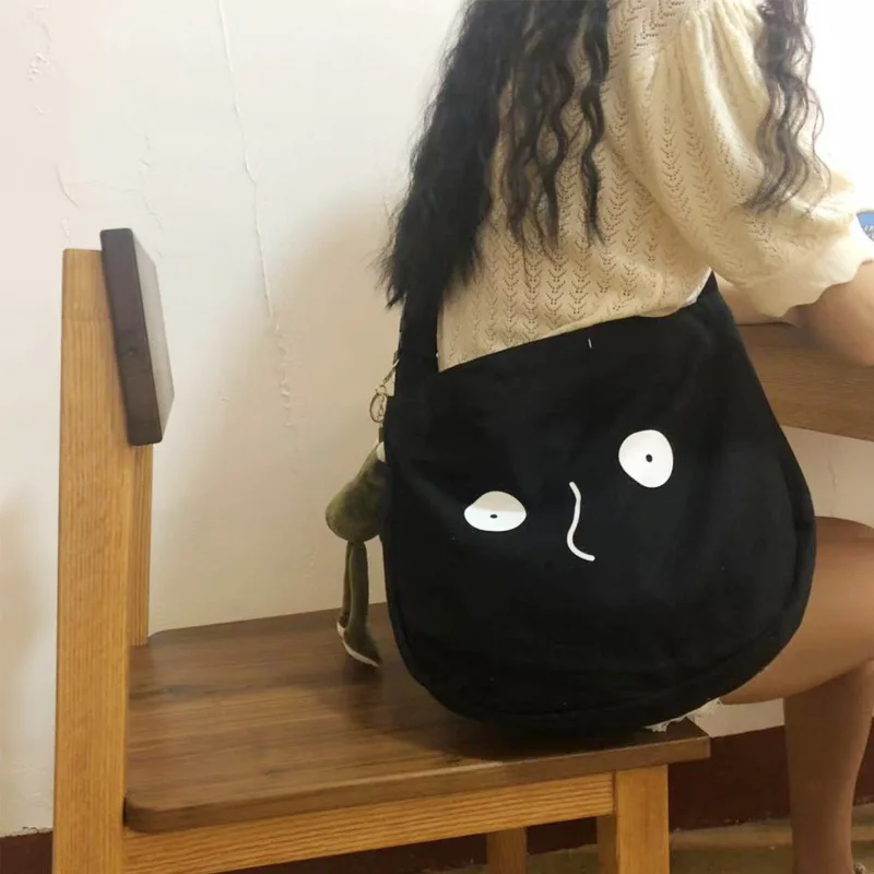 Youda новинка милые для девушек простой стиль Холщовая Сумка колледжа ветер