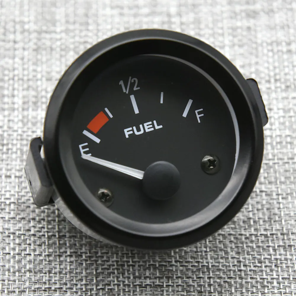 52mm fuel gauge 240 33ohm fuel level gauge with fuel float sensor empty to full 12v car truck oil level indicator meter point free global shipping