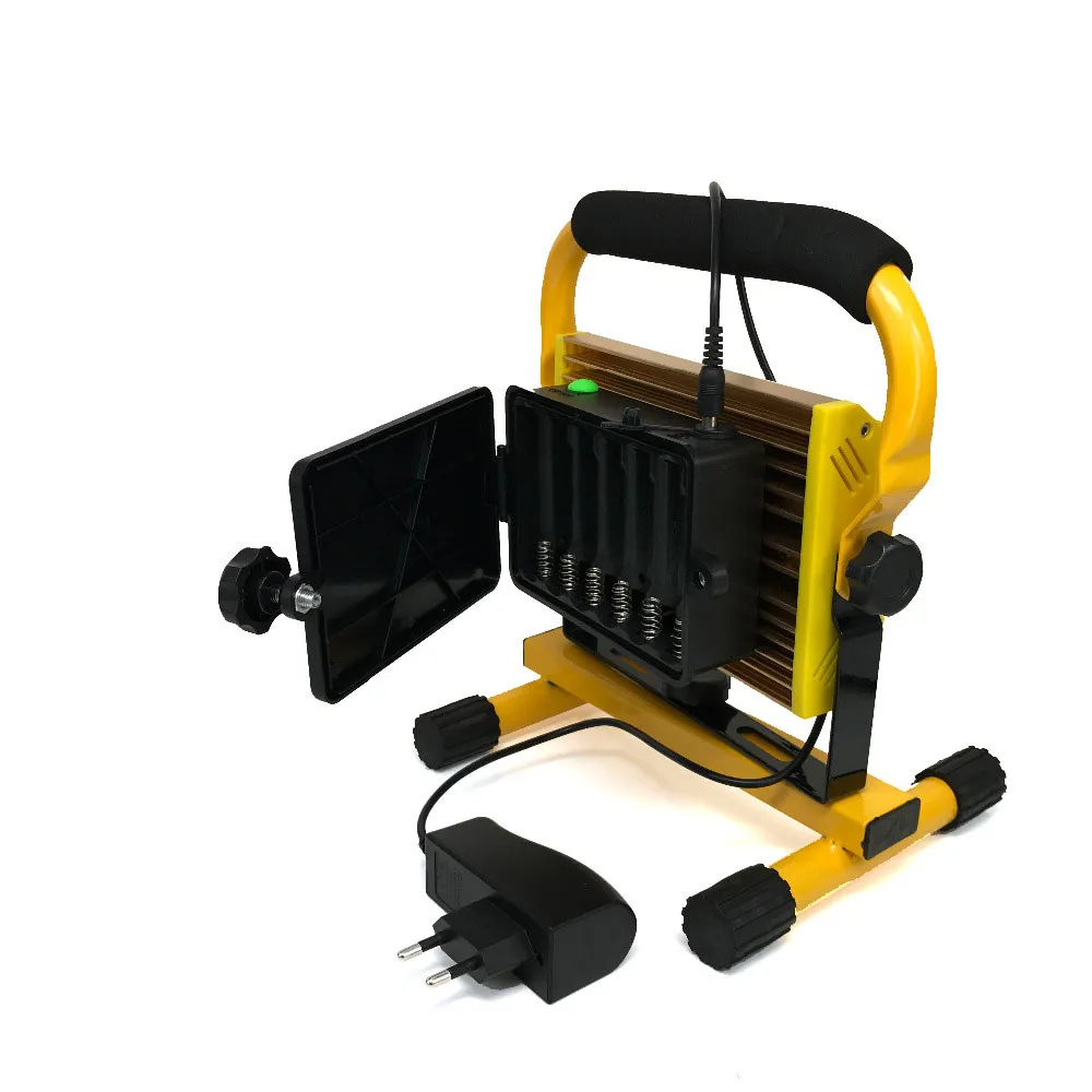 Мощный светодиодный аварийный светильник 100 Вт прожекторный COB портативный для