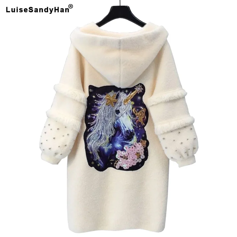 2021 пальто женское длинное зимнее новое свободное однобортное одноцветное с