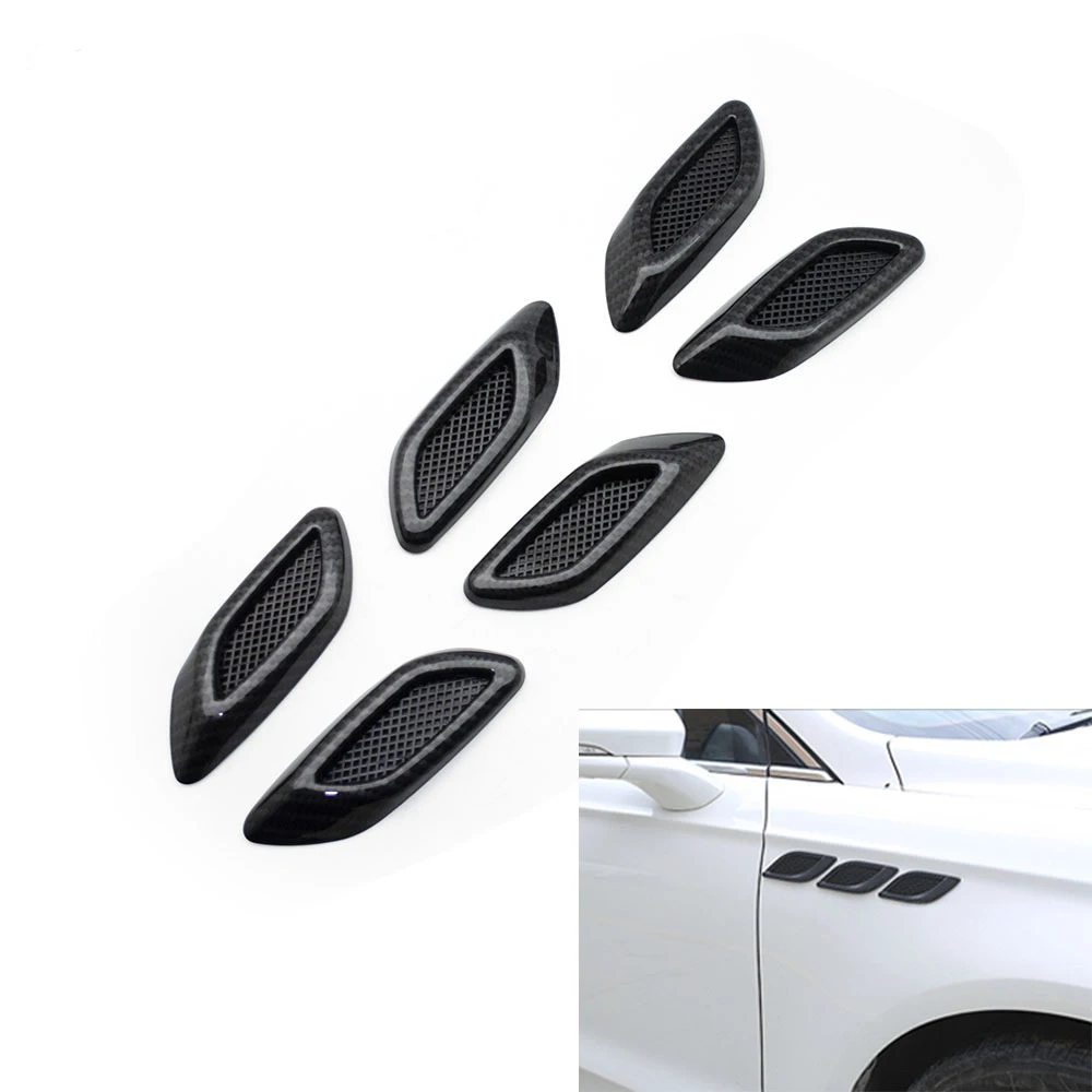 

2 шт., наклейка на корпус автомобиля, из углеродного волокна