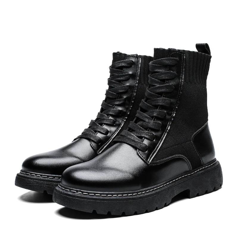 Мужские уличные кроссовки Martin повседневные кожаные ботильоны высокого качества