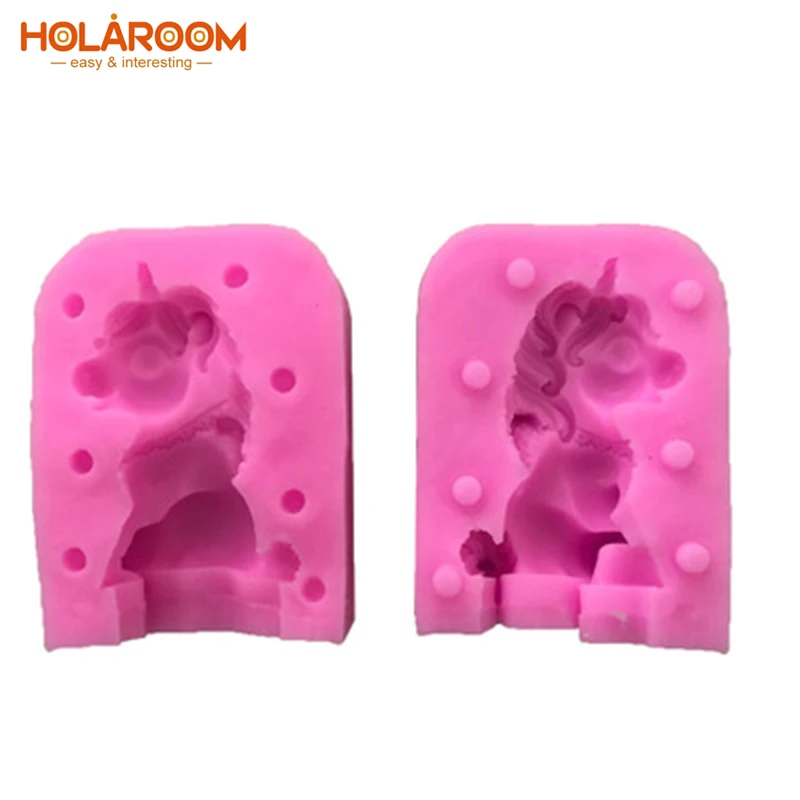 Holaroom 3D стерео Единорог форма для выпечки тортов DIY печенье шоколад Fondant (сахарная)
