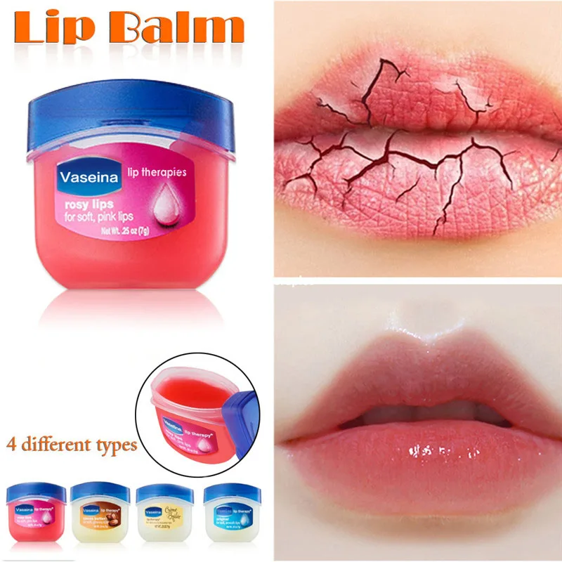 

Vaseline Lip Balm Moisturizing Lipstick Base Moisturizer Makeup Natural Plant Anti-Cracking Lip Care Petroleum Jelly Lip Balm