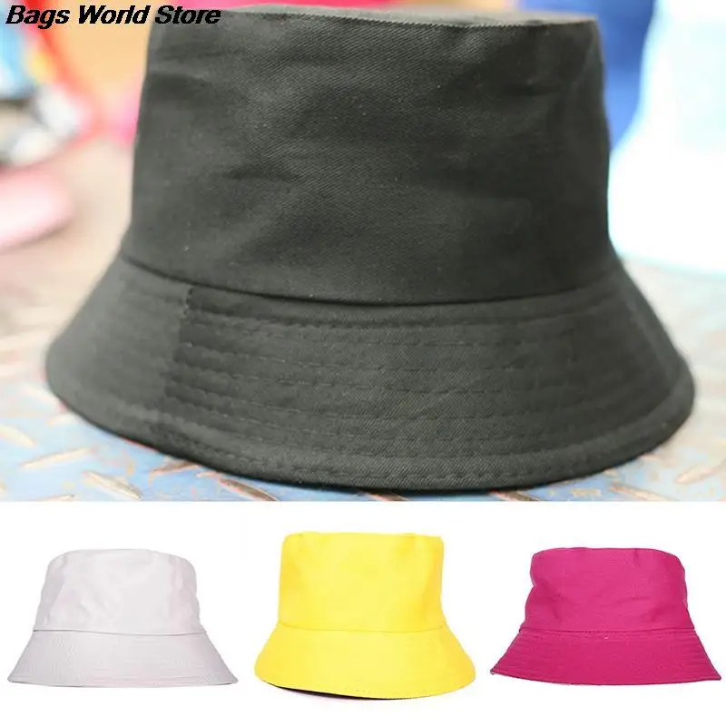 

New Summer Foldable Bucket Hat Unisex Women Outdoor Sunscreen Cotton Fishing Hunting Cap Men Basin Chapeau Sun Prevent Hats